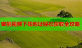 蜜桃视频下载地址轻松获取全攻略