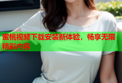 蜜桃视频下载安装新体验，畅享无限精彩内容