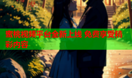 蜜桃视频平台全新上线 免费享受精彩内容