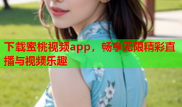 下载蜜桃视频app，畅享无限精彩直播与视频乐趣